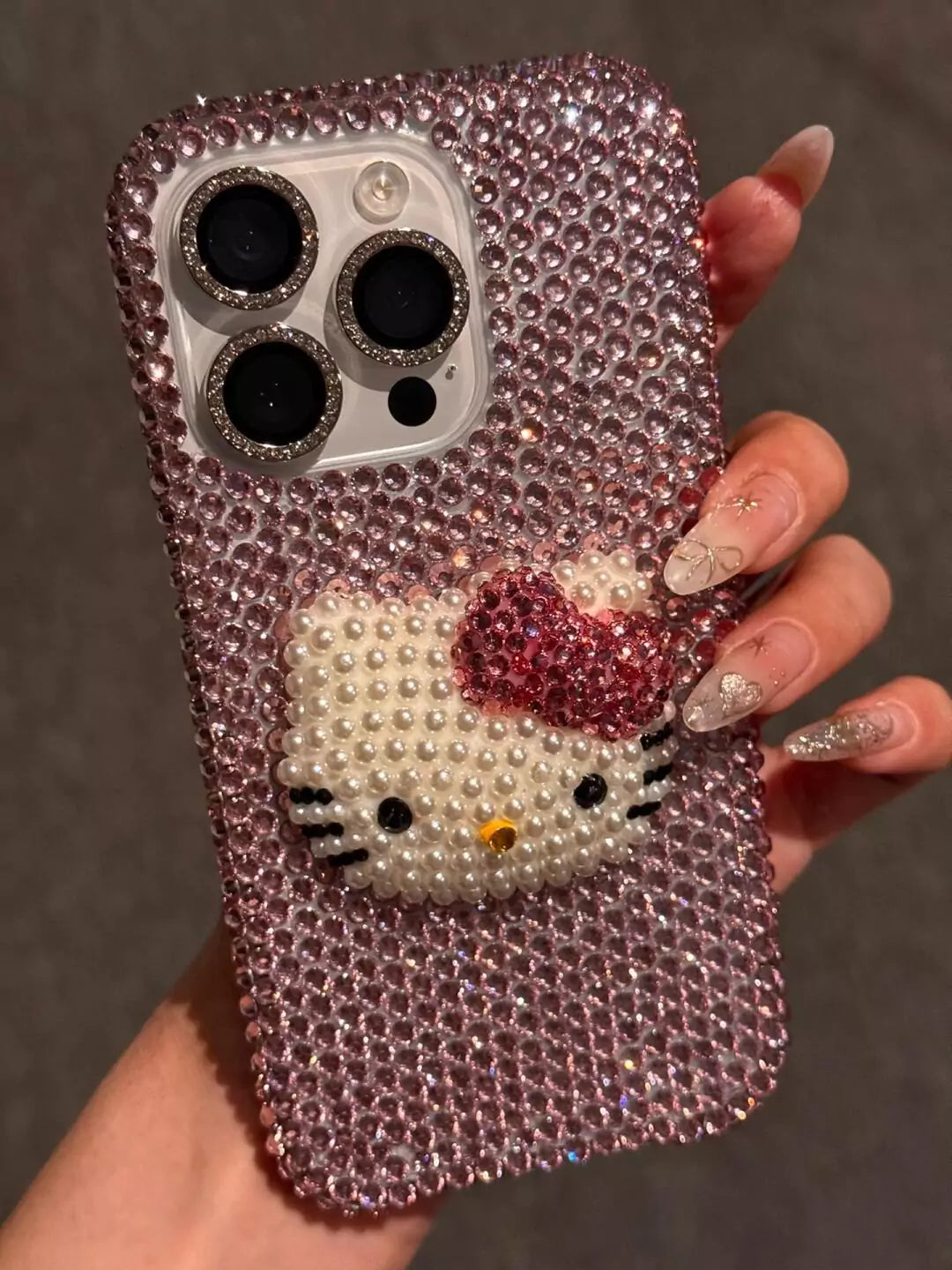 Hello Kitty Handmade Rhinestone Diamond Phone Case