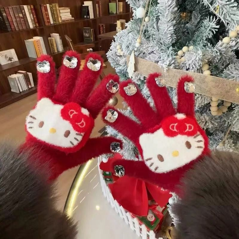 Hello Kitty Crystal Sparkle Gloves