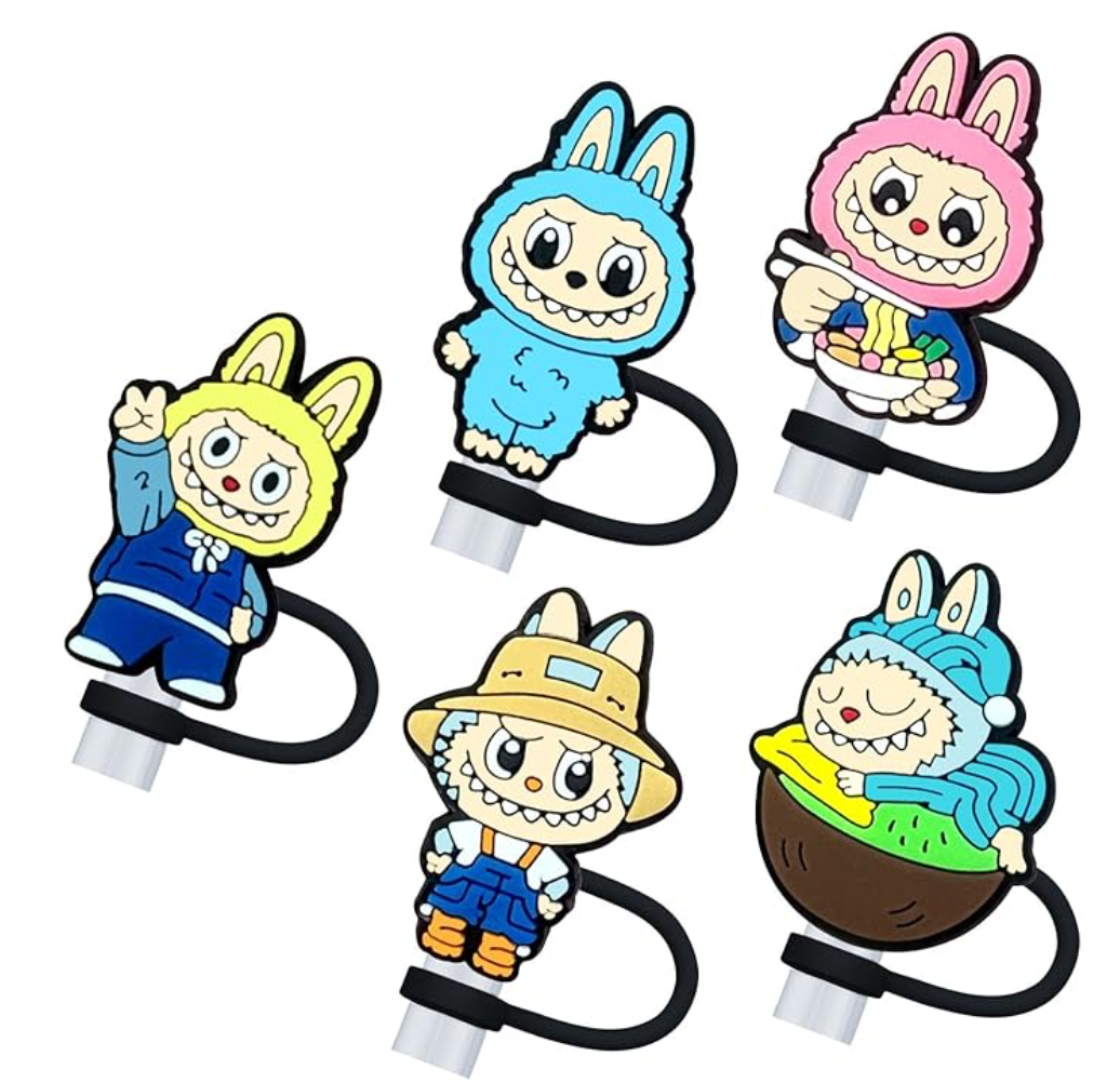 6-teiliges Hello Kitty Strohhalm-Topper-Set
