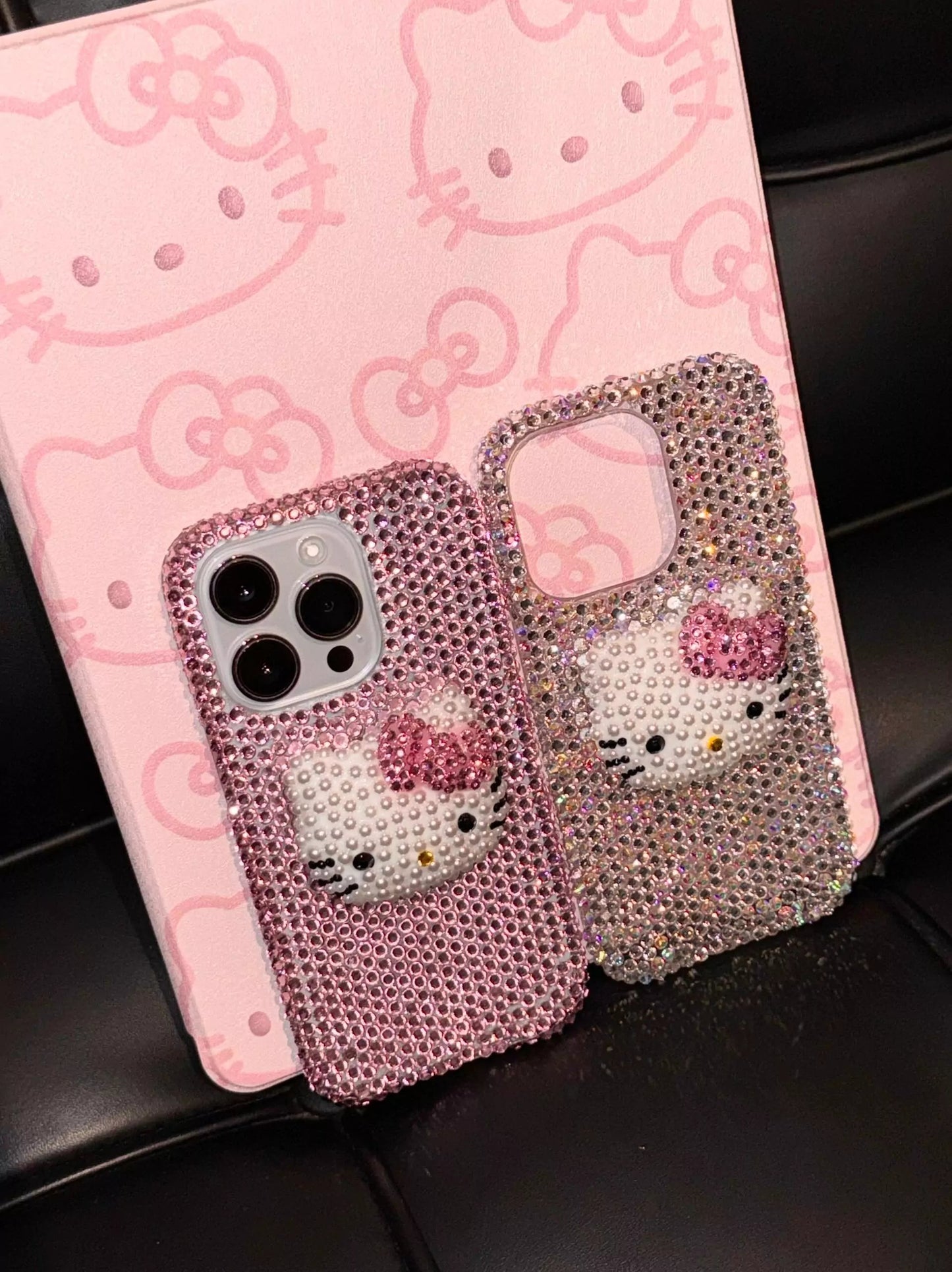 Hello Kitty Handmade Rhinestone Diamond Phone Case