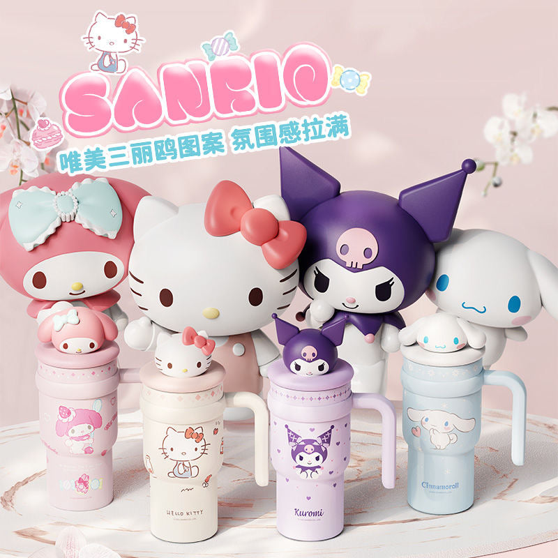 Sanrio 700ml Jumbo Joy Tumbler with Handle Stainless Steel Insulated Cup