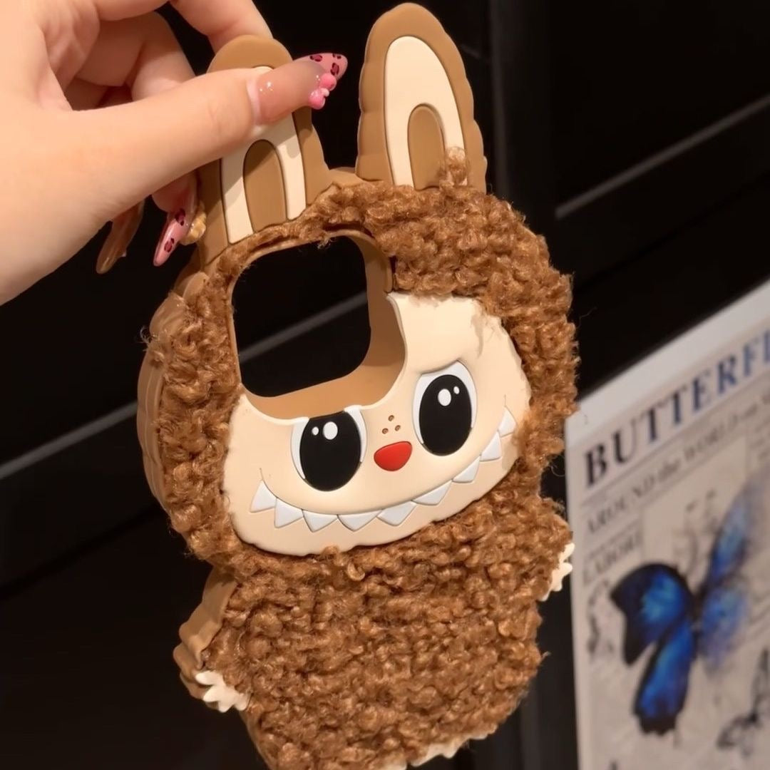 Labubu Fluffy Pal Art Toy Phone Case