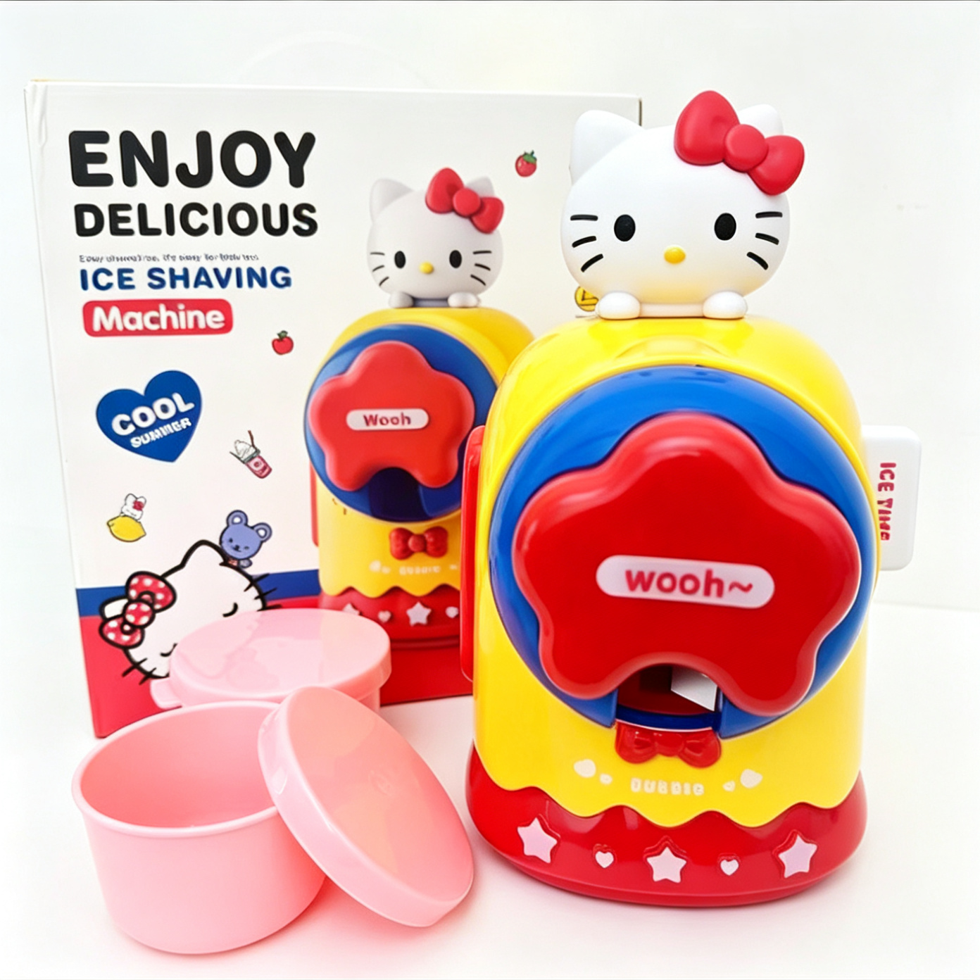 Kawaii Hello Kitty Hand-Crank Shaved Ice Machine