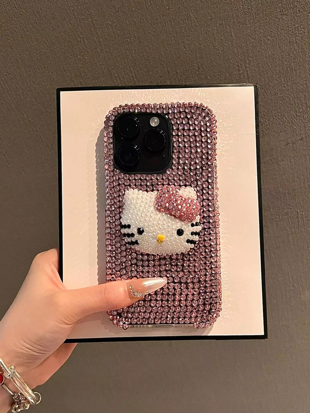 Hello Kitty Handmade Rhinestone Diamond Phone Case