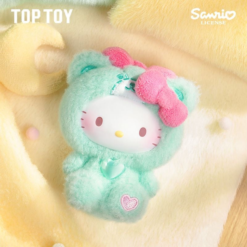 Hello Kitty Teddy Pajamas Plush Keychain Blindbox