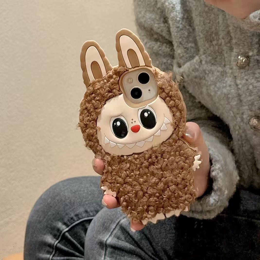 Labubu Fluffy Pal Art Toy Phone Case