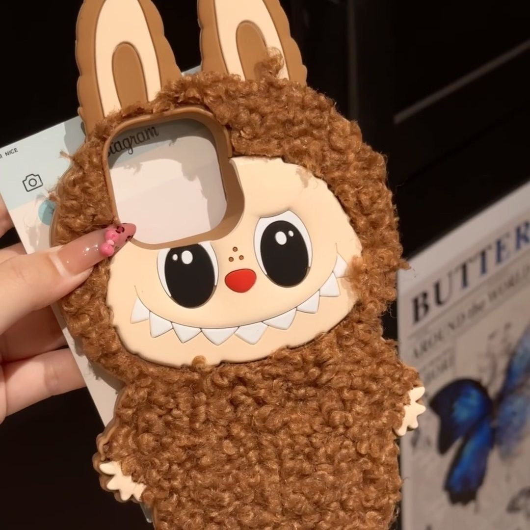 Labubu Fluffy Pal Art Toy Phone Case