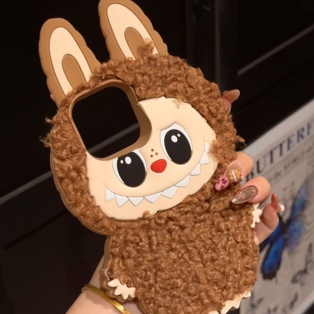 Labubu Fluffy Pal Art Toy Phone Case