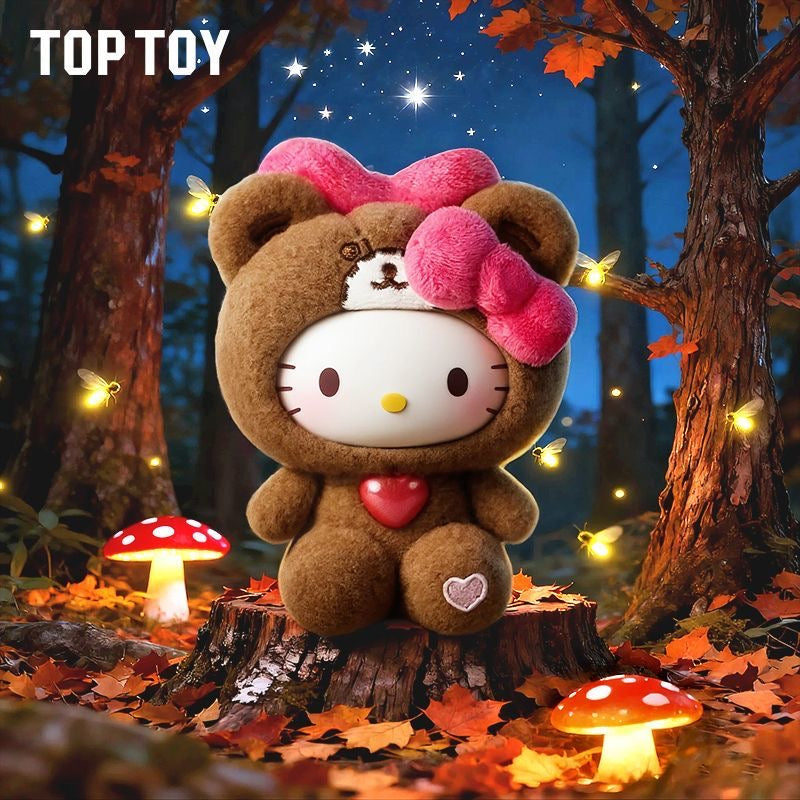 Hello Kitty Teddy Pajamas Plush Keychain Blindbox