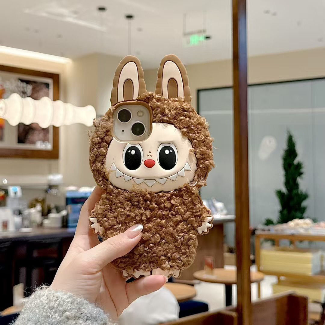 Labubu Fluffy Pal Art Toy Phone Case