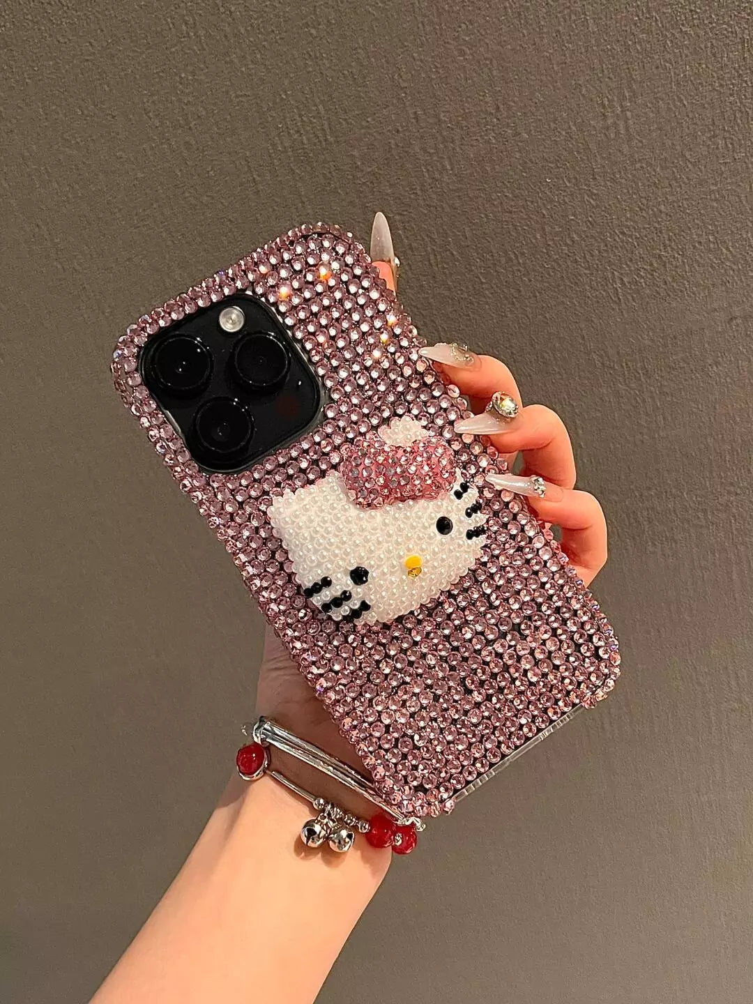 Hello Kitty Handmade Rhinestone Diamond Phone Case