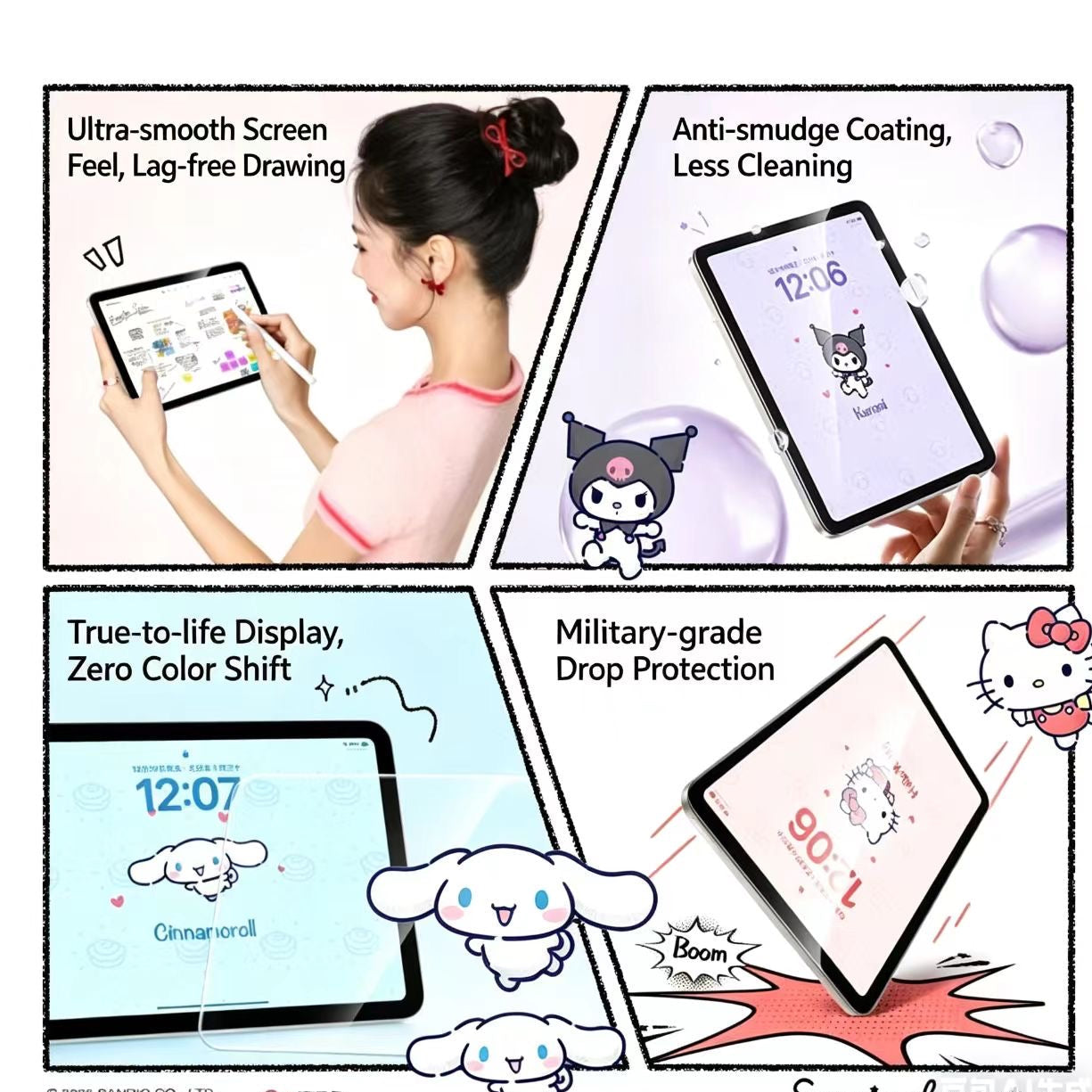 Sanrio Hidden Print iPad Screen Protector