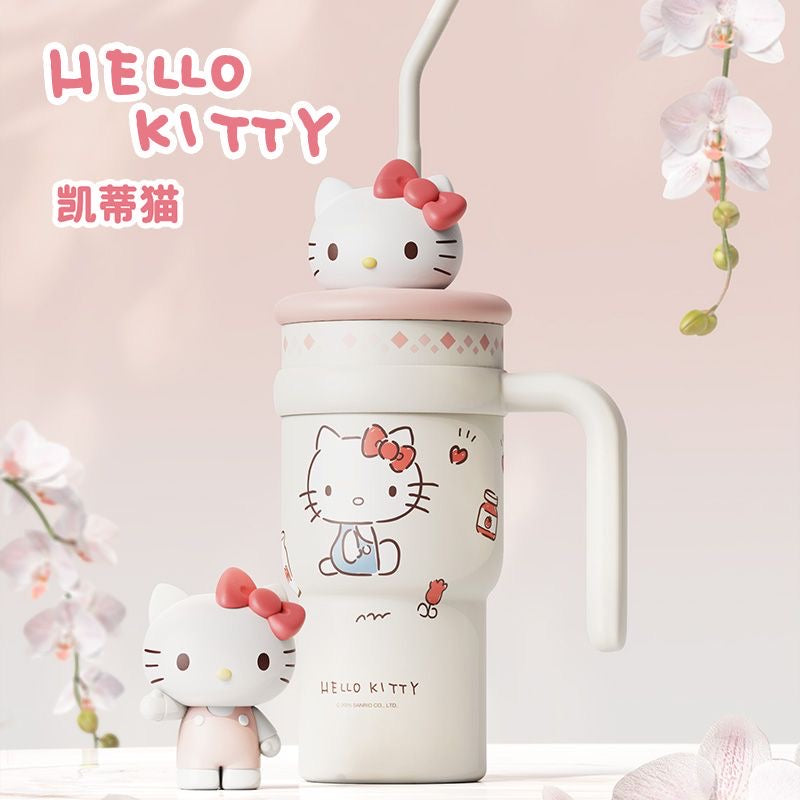 Sanrio 700ml Jumbo Joy Tumbler with Handle Stainless Steel Insulated Cup