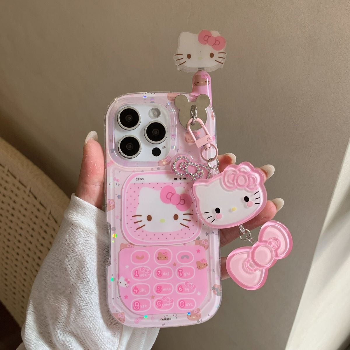 Hellokitty Pink Phone Shape Retro Design Cute Kawaii Phone Case –  GoodChoyice