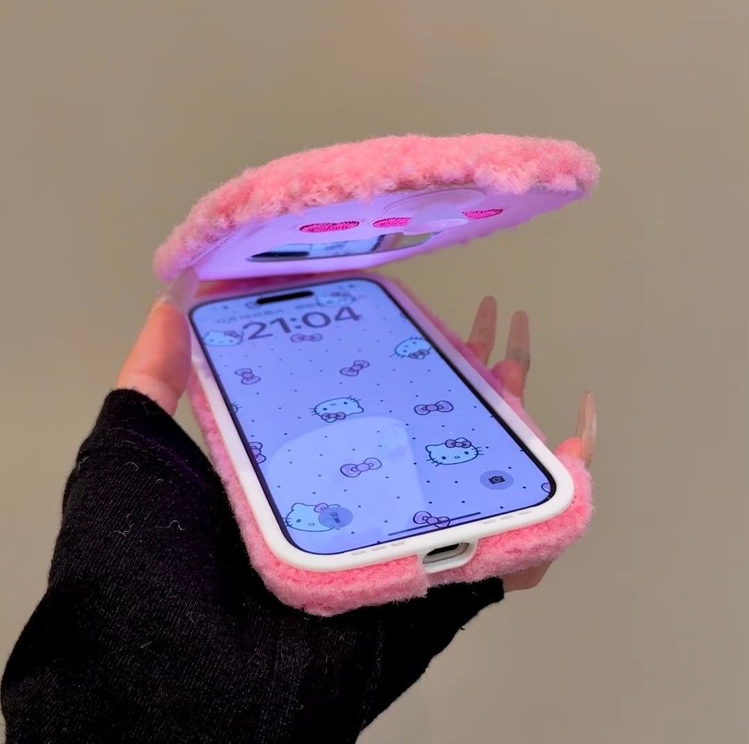 HelloKitty Y2K Pink Fluffy Phone Case
