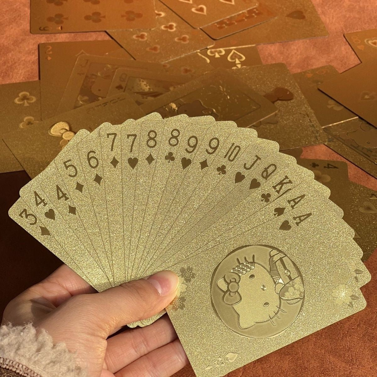 Hello Kitty Golden Deluxe Playing Cards
