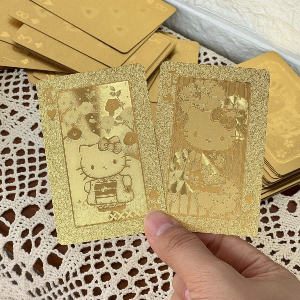 Hello Kitty Golden Deluxe Playing Cards