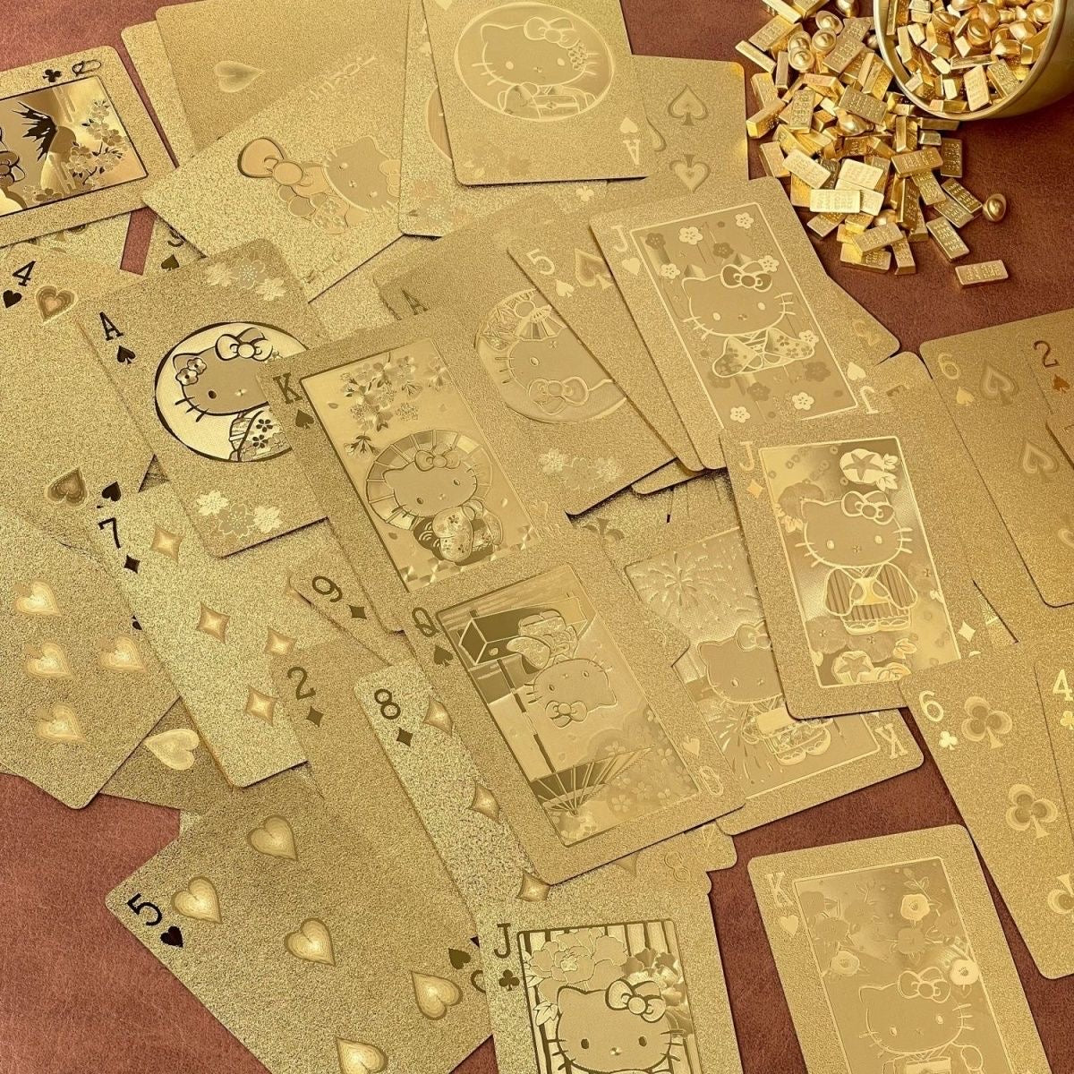 Hello Kitty Golden Deluxe Playing Cards