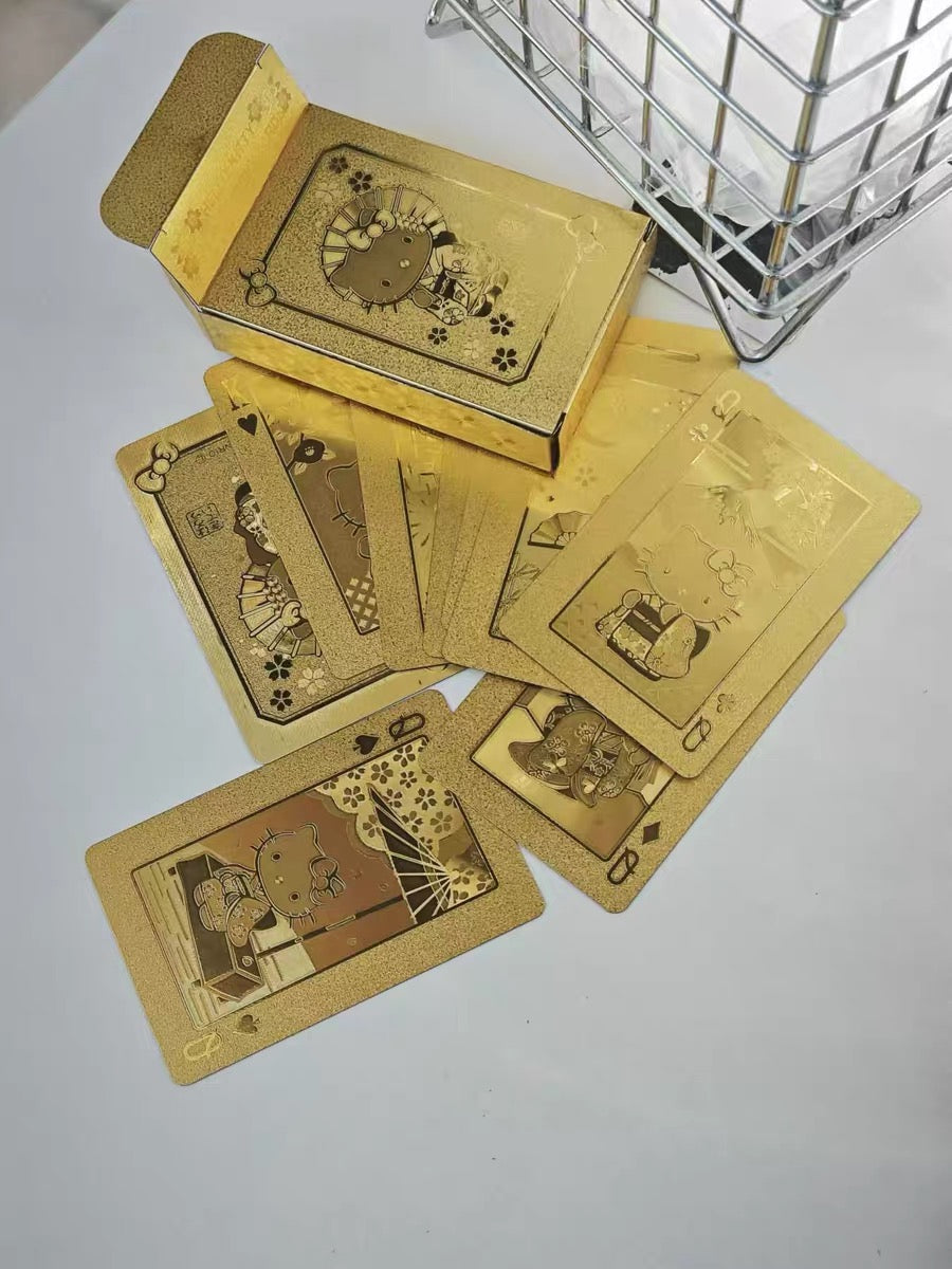 Hello Kitty Golden Deluxe Playing Cards