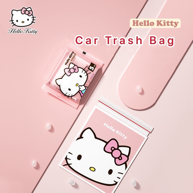 Hello Kitty Small Plastic Bags  Hello Kitty Plastic Trash Bag - Car Bag  Pink Red - Aliexpress