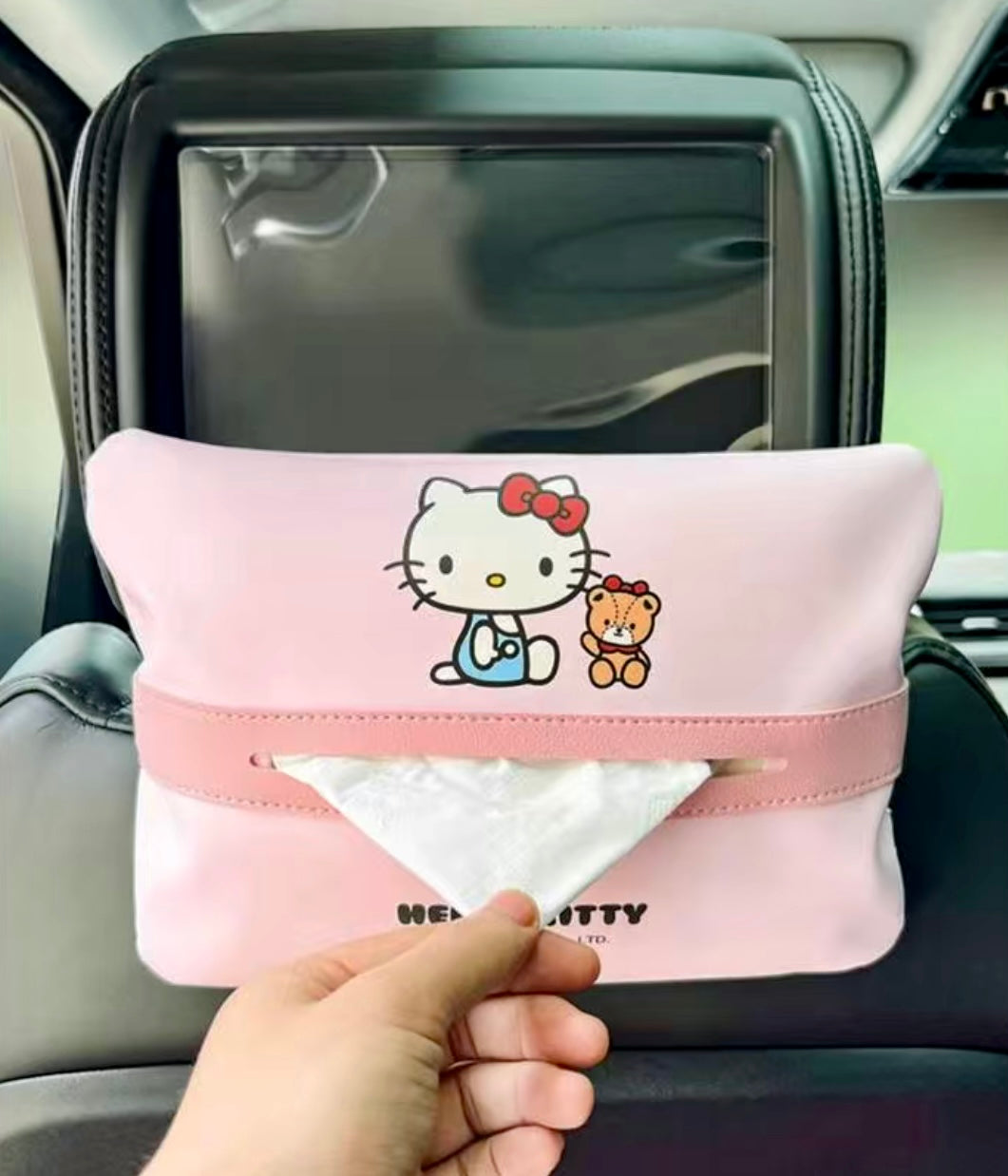 Hello Kitty Car Leatherette Tissue Holder – GoodChoyice
