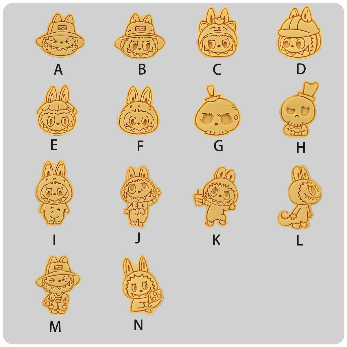 LABUBU 3D Cookie Mold (14 PCs)