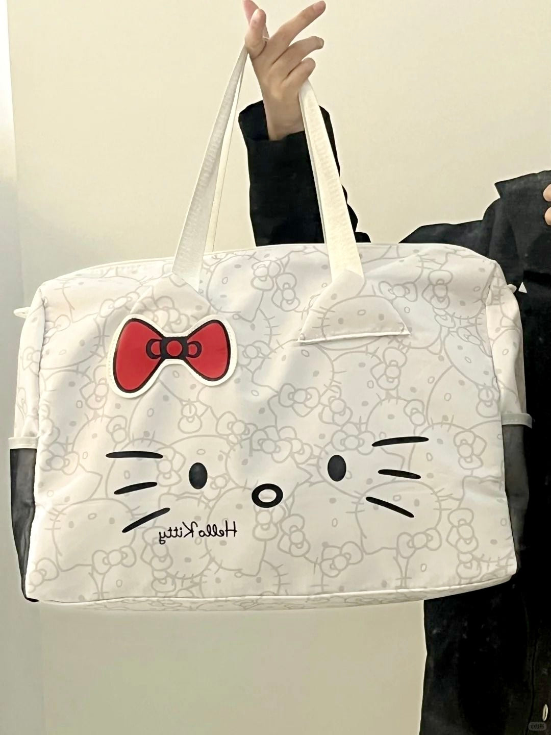 Hello Kitty Signature Face Duffle Bag | Gym Bag | Travel Companion
