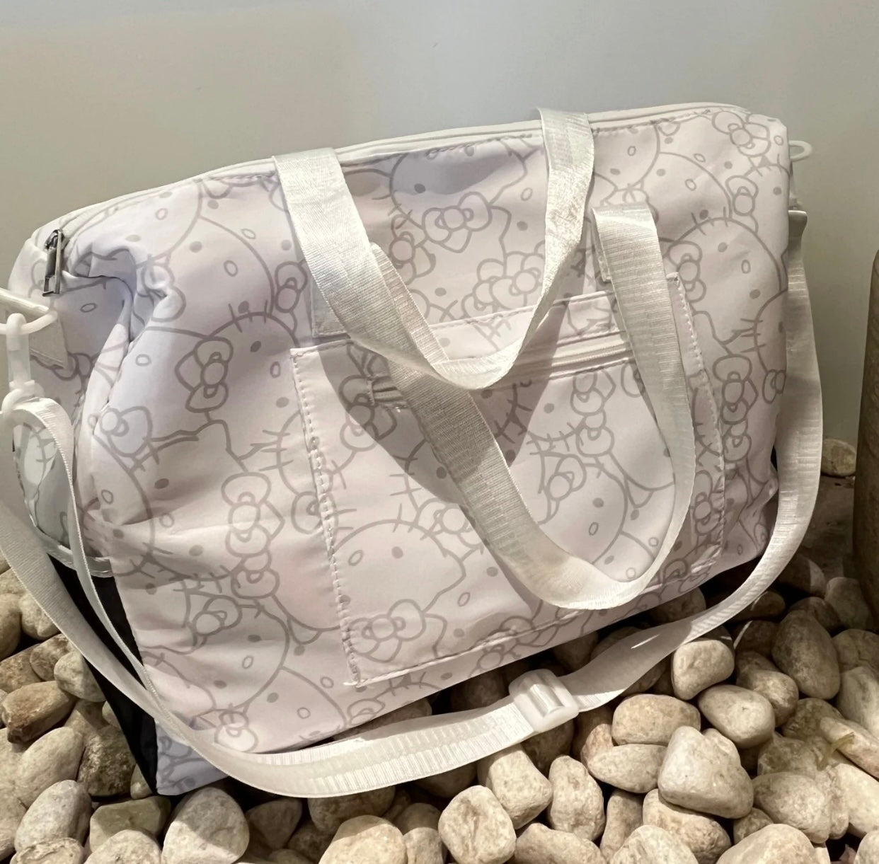 Hello Kitty Signature Face Duffle Bag | Gym Bag | Travel Companion
