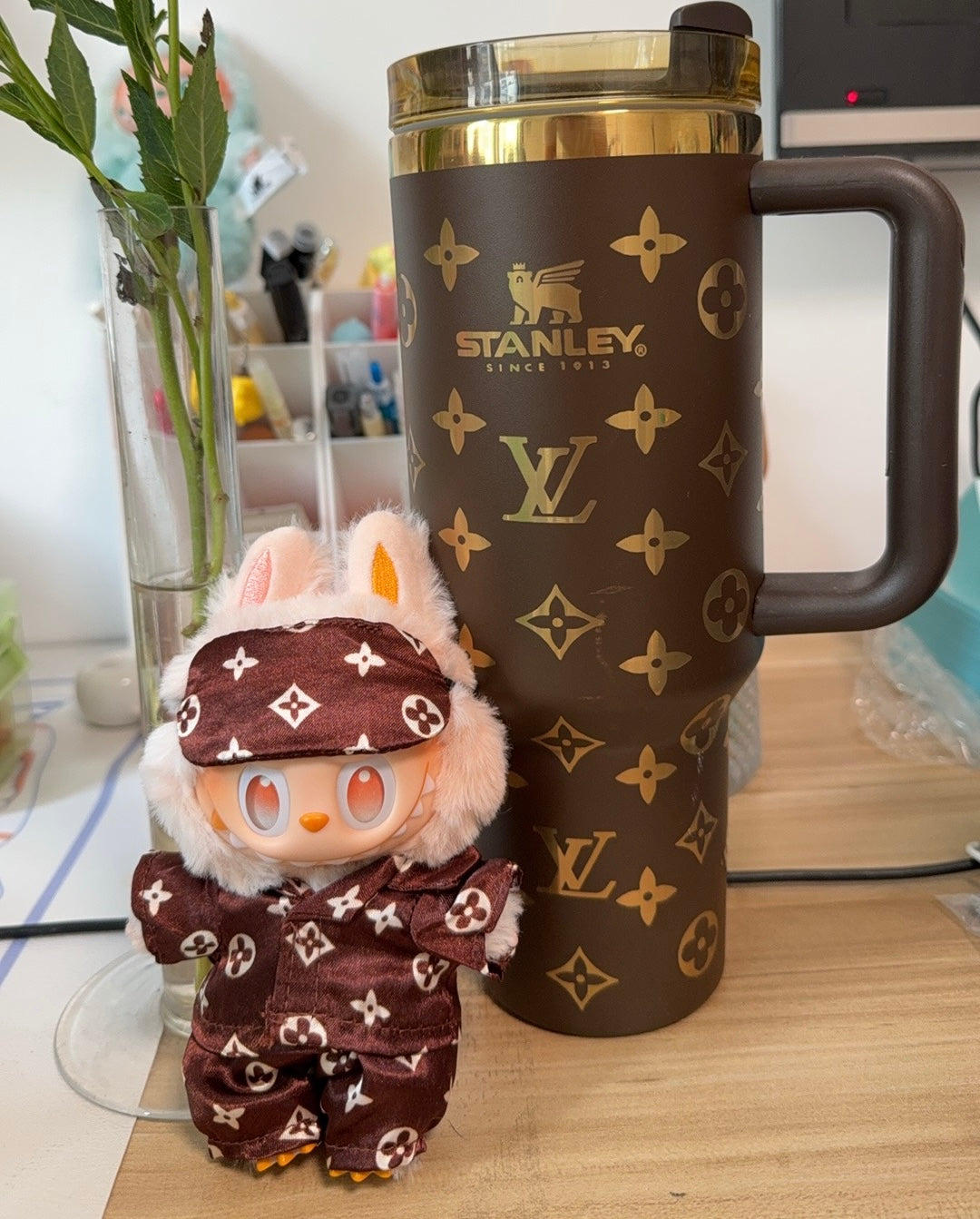 Boujee Nap Time — Labubu LV-Inspired Pajamas Set