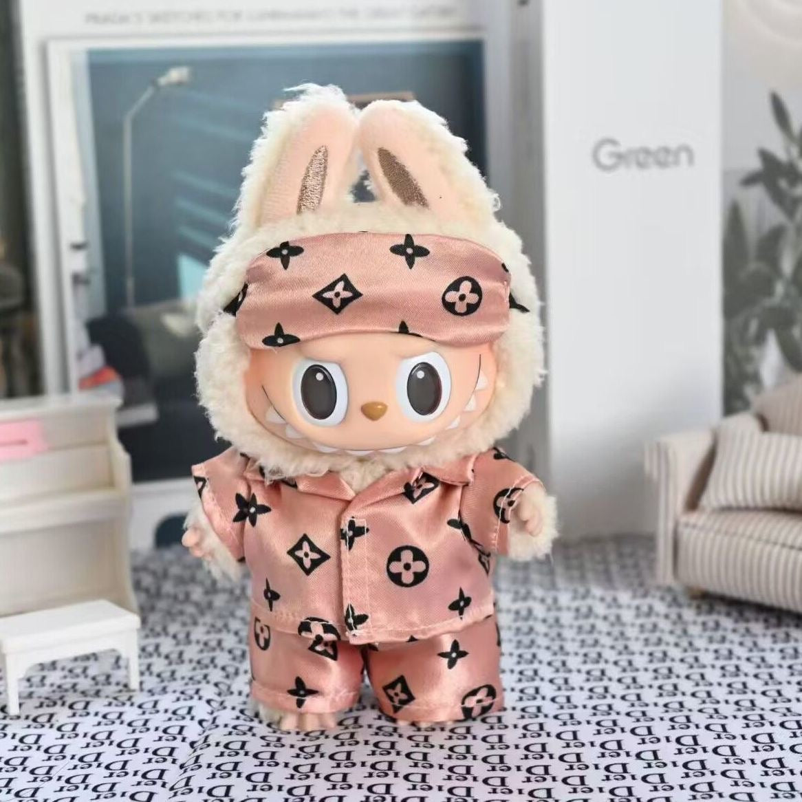 Boujee Nap Time — Labubu LV-Inspired Pajamas Set