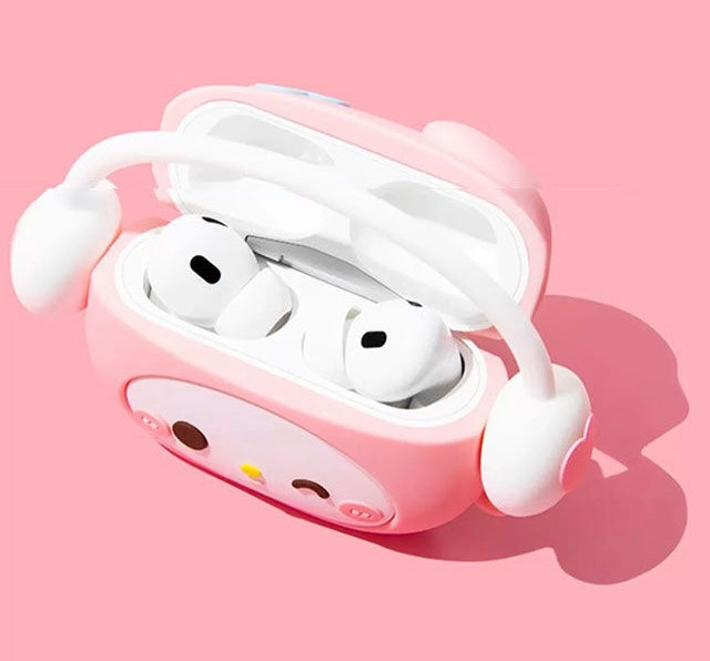 Sanrio Wearing Headphone AirPod Case