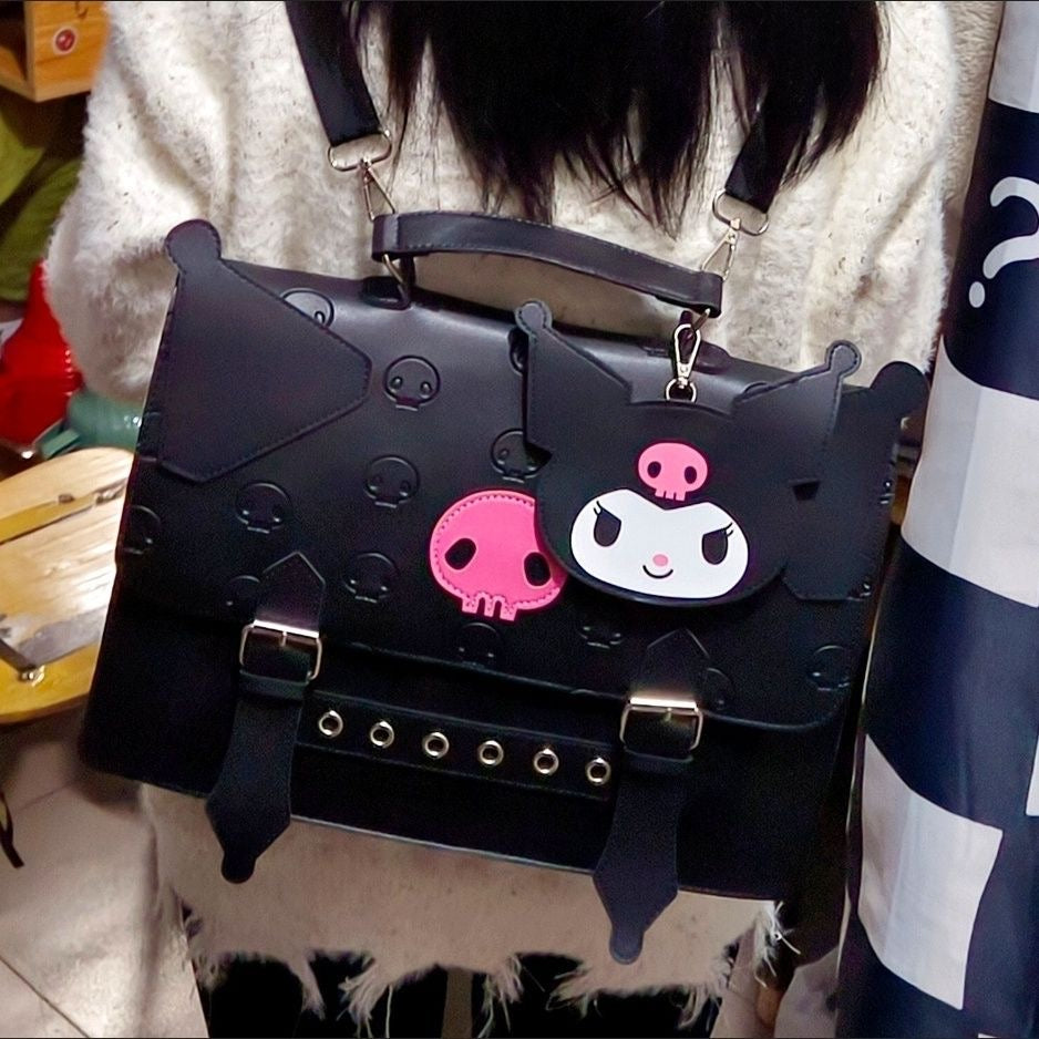Kuromi Face Rucksack Laptoptasche