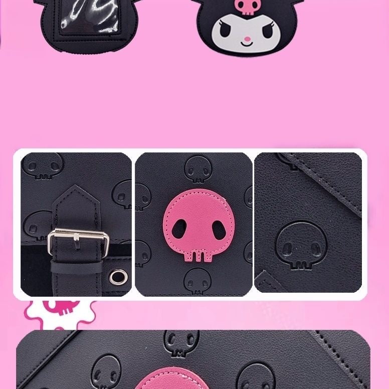 Kuromi Face Rucksack Laptoptasche