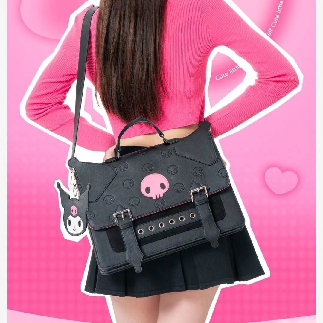 Kuromi Face Rucksack Laptoptasche