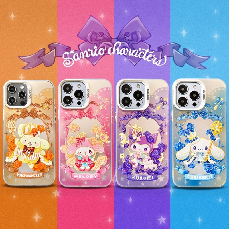 Sanrio – Ästhetische Handyhülle mit Blumenmotiv