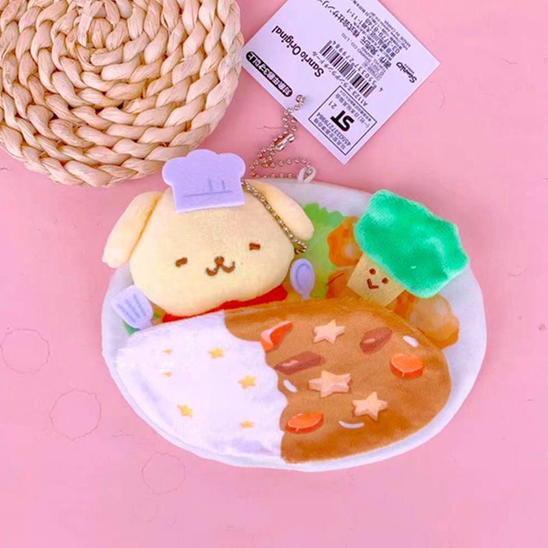 Sanrio Omelette Plushie Keychain