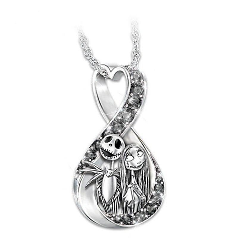 Sally & Jack Skellington Couple Necklace (2 PCs) 💀✨