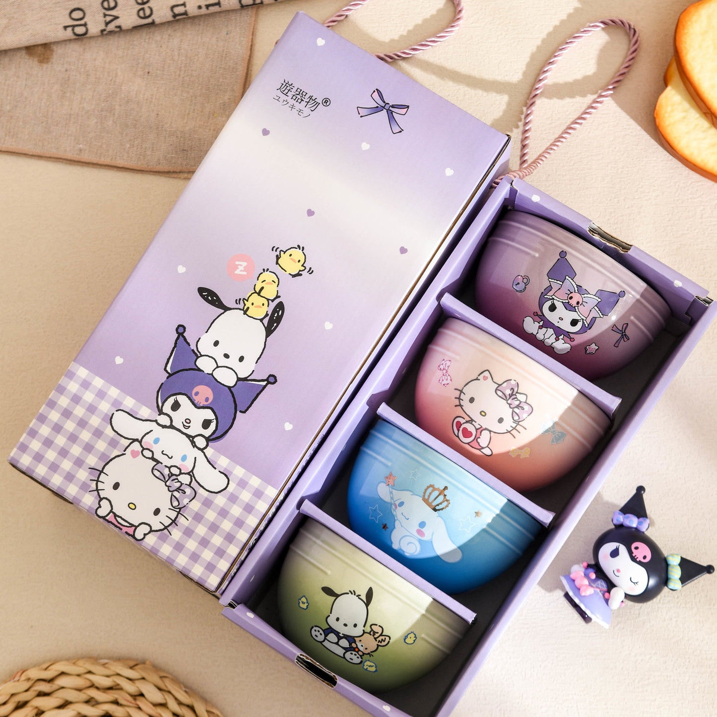 Sanrio Bowls Gift Box Set ( 4PCs)
