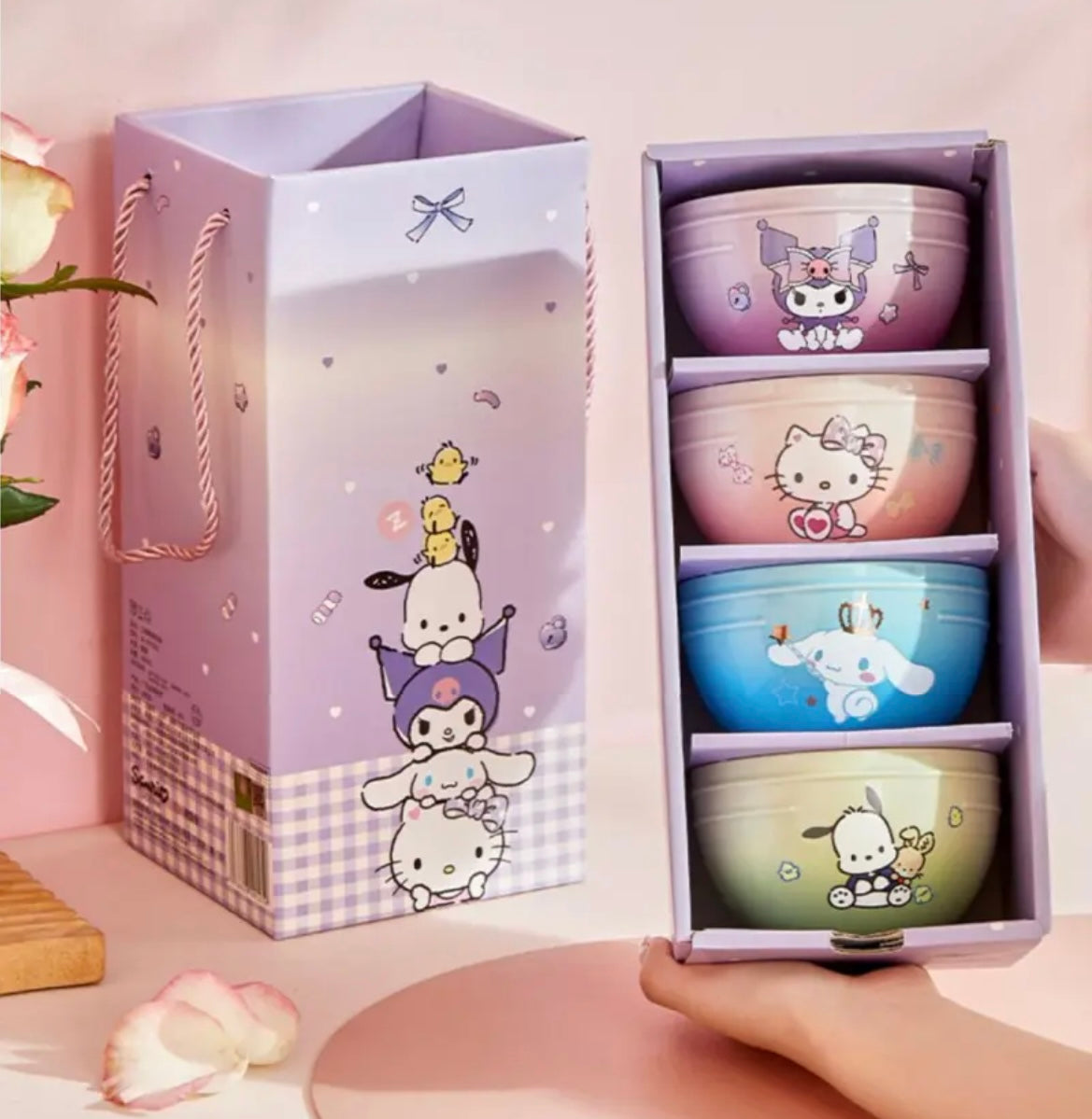 Sanrio Bowls Gift Box Set ( 4PCs)