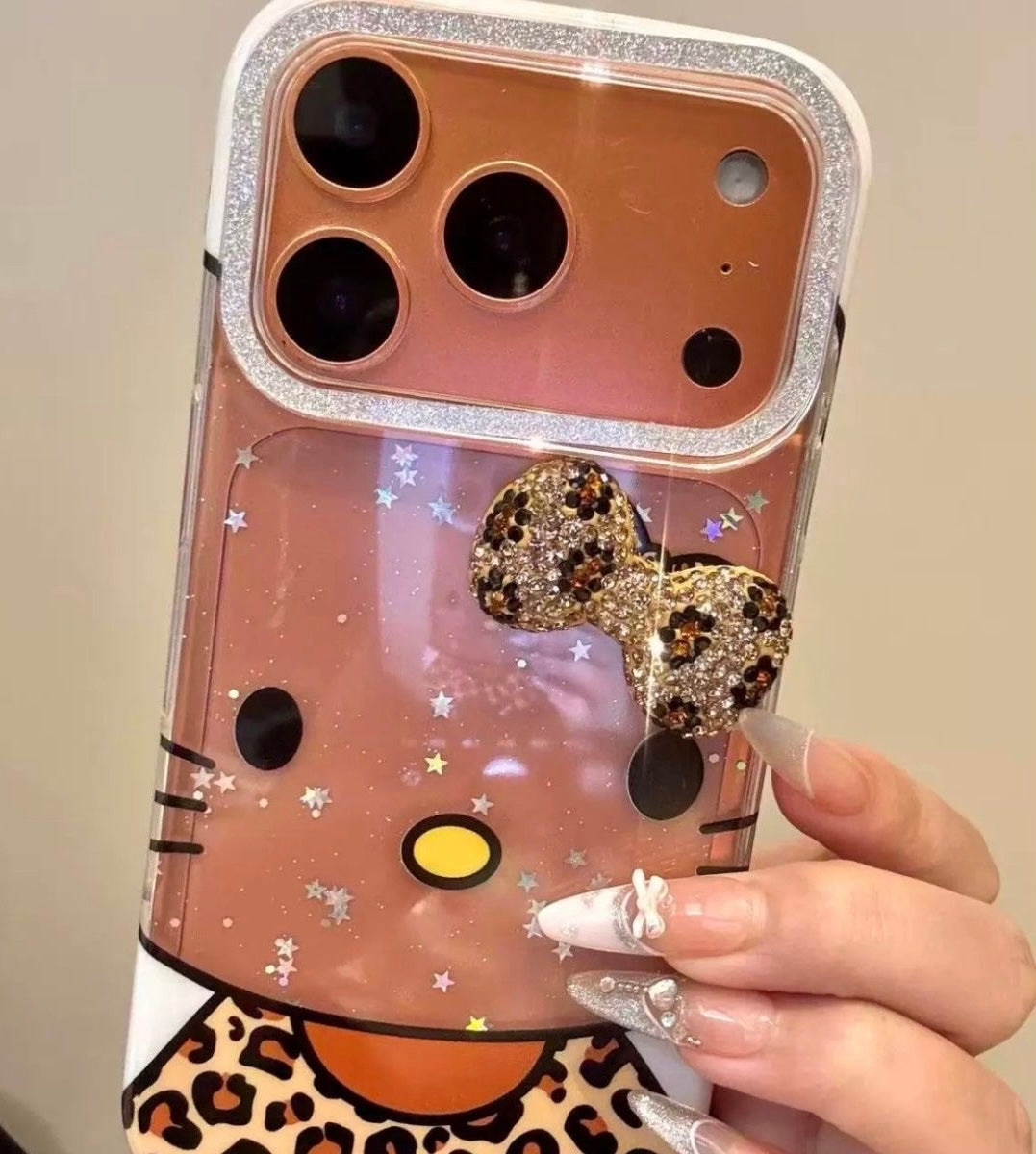Hello Kitty Leopard Vibe Clear Phone Case