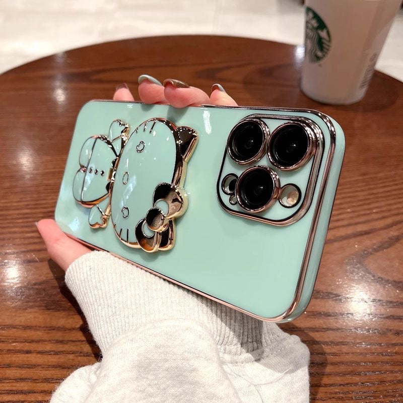 Hello Kitty Foldable Mirror Stand Phone Case