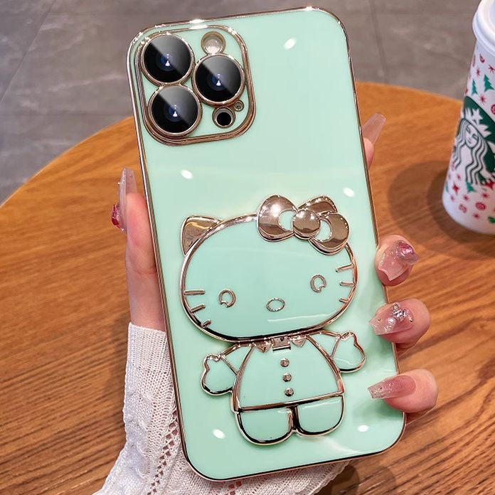 Hello Kitty Foldable Mirror Stand Phone Case