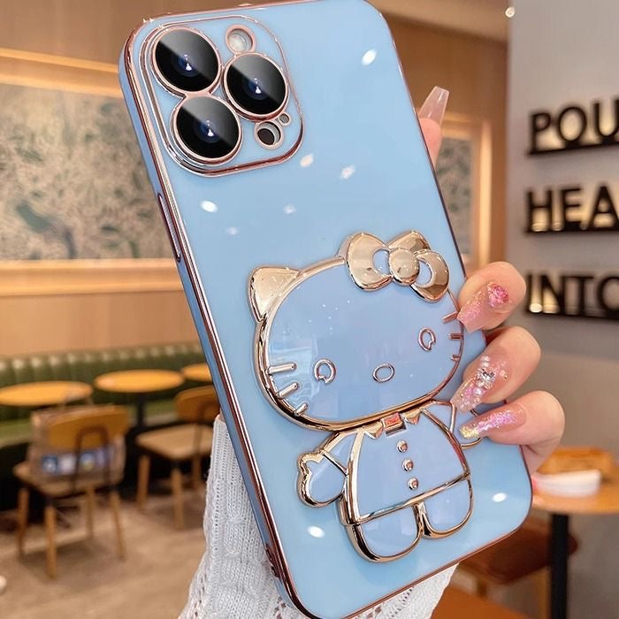 Hello Kitty Foldable Mirror Stand Phone Case