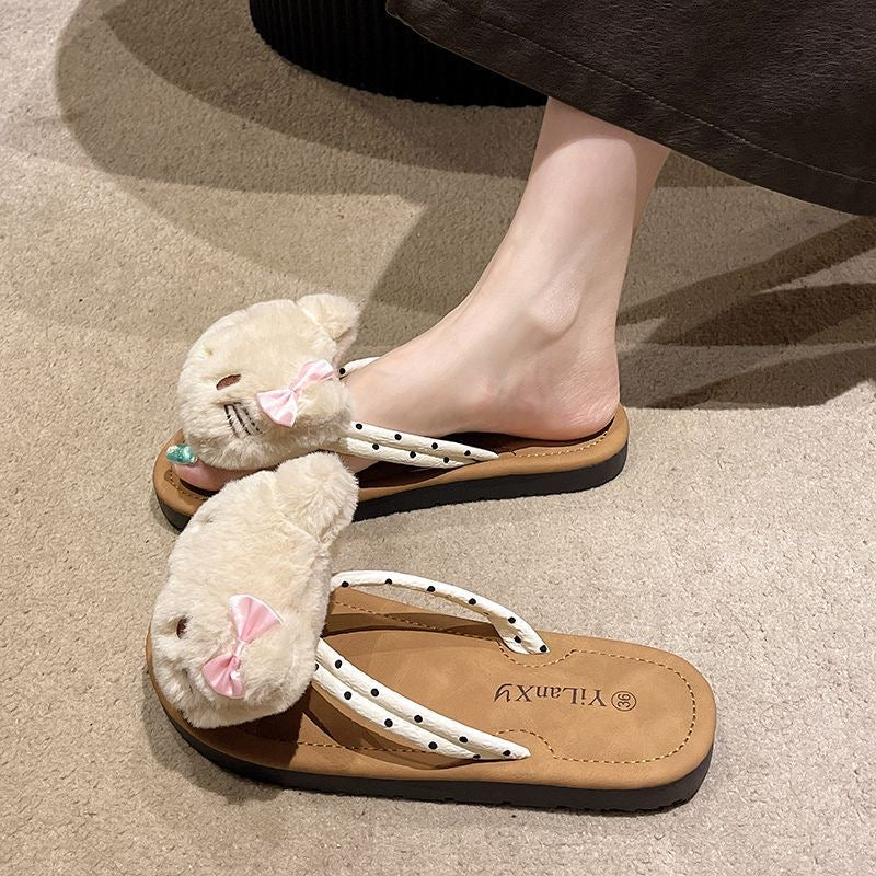 Hellokitty Plushie Flip Flops