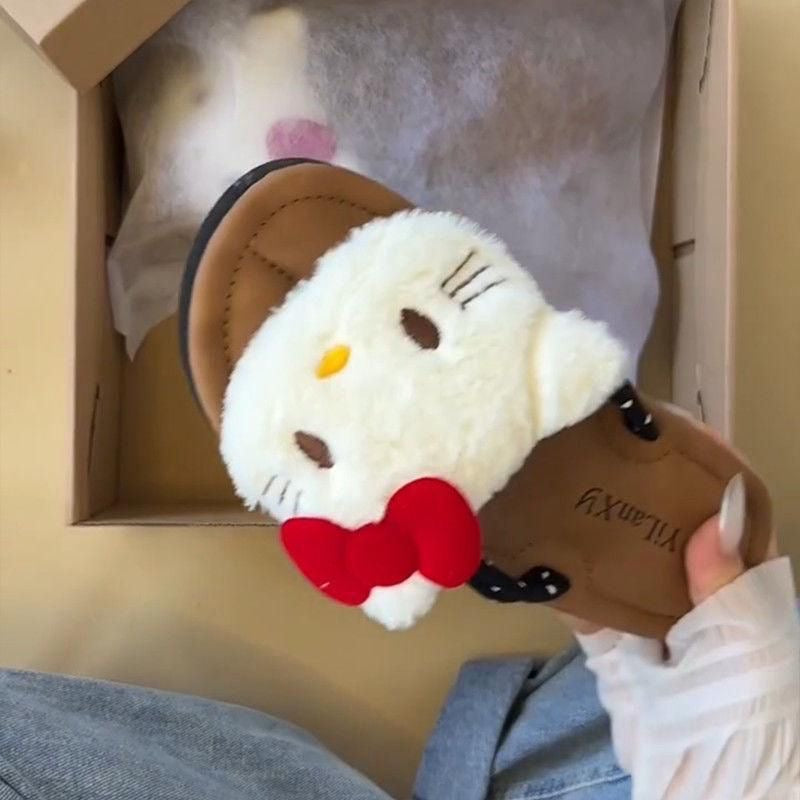 Hellokitty Plushie Flip Flops