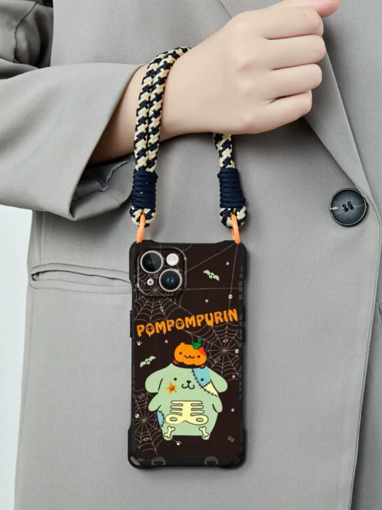 Pompompurin Halloween Phone Case with Lanyard