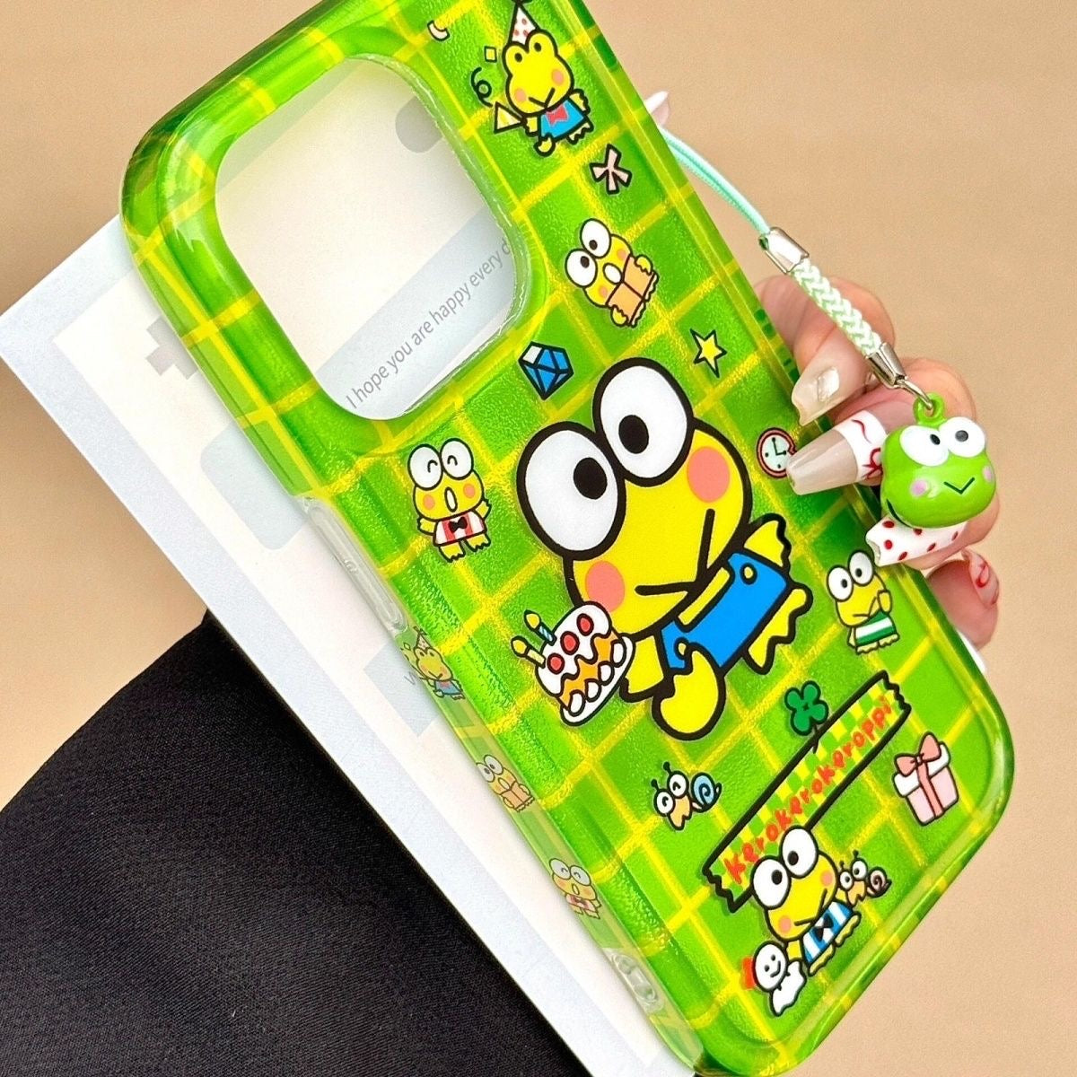 HelloKitty Handyhülle mit rosa Schleife