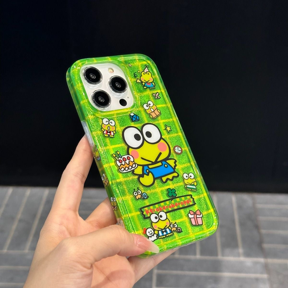 HelloKitty Handyhülle mit rosa Schleife