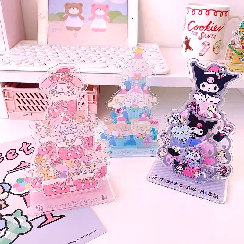 Sanrio Weihnachtsbaum-Tischdekoration aus Acryl