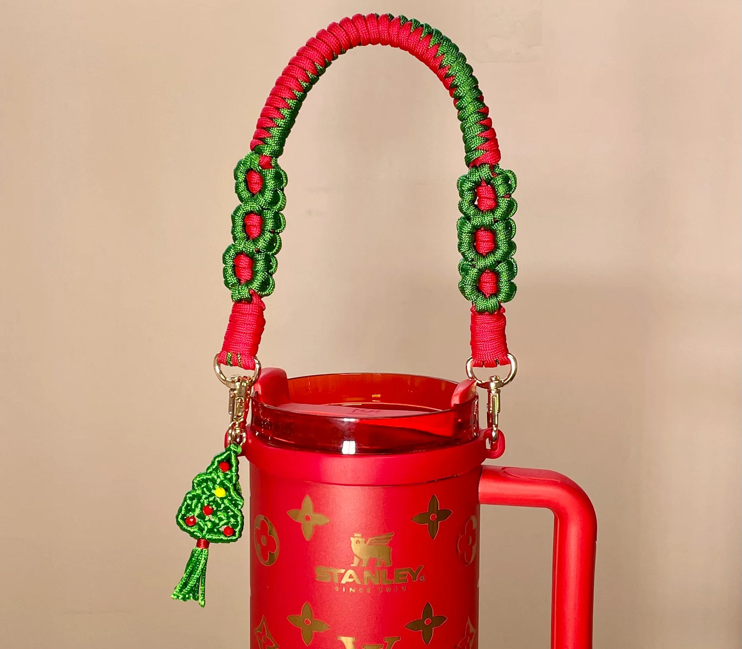 Christmas Braided Carry On Cup Strap 🎄🎁❤️